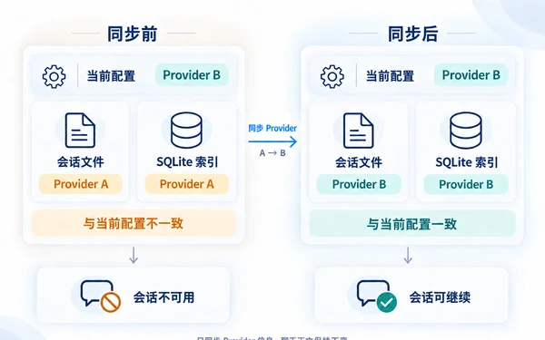 codex-provider-sync：Codex 切换 Provider 找回历史对话的工具。...