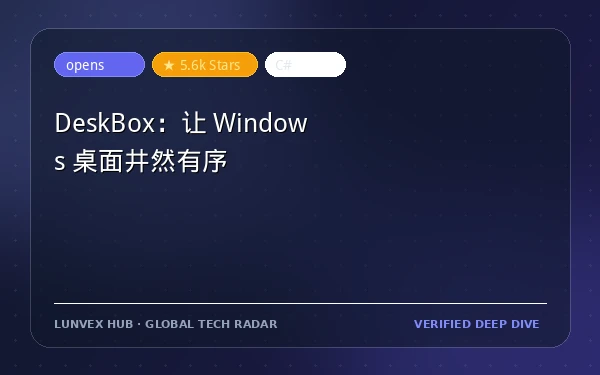 DeskBox：让 Windows 桌面井然有序