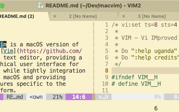 macvim：macOS 上的图形版 Vim