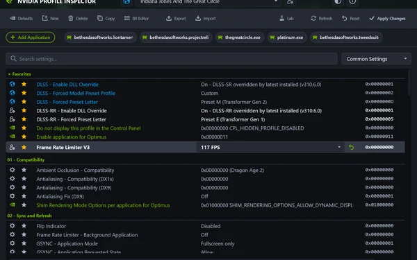nvidiaProfileInspector：解锁 NVIDIA 驱动隐藏设置